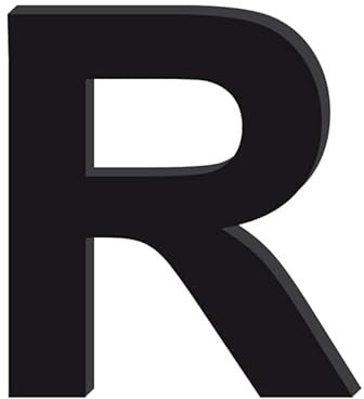 Adzif.biz Le sticker de decoration Lettre Décorative Verre Acrylique Noir. Lettrage Adhésif Verre Synthétique. Lettre Autocollante pour Prénom, Décoration Mariage, Enseigne