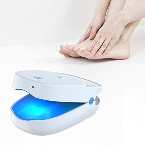 iKeener Nail Fungus Laser Treatment Device,Portable Laser Therapy Nail Cleaning&Maintenance Equipment,Rechargeable Finger&Toe Care Supplies,Home Use,Painless,Cure Fungus Onychomycosis (White)