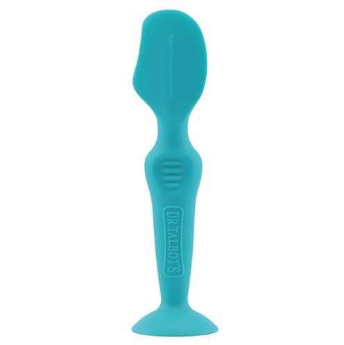Dr. Talbot's Nuby - Applikator für Wundschutzcreme - weiches und flexibeles Silikon - mit hygienischer Box und Saugfuß - Aqua - Medium