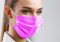Paradenti medico di tipo IIR | mascherina chirurgica | 50 pezzi | BFE > 98% | EN14683:2019 | Certificato CE (Fucsia)