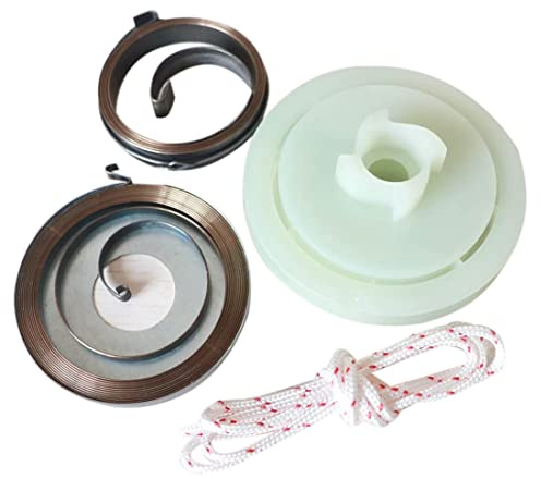 5200 5800 52Cc 58Cc per Motosega Cinese Avviamento Facile Molla di Rinculo Puleggia Kit di Riparazione Corda Seghe un