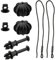 WakiHong 2 Stk Hutablagen Schnur Kofferraumabdeckung Band Halterung Hutablage String Clip Hakenhalter Band Halterung für den Kofferraum Heckablage Strap fürFord Fiesta Mk5 Mk6 2010-2012