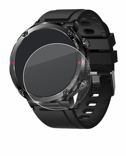 BROTECT Schutzglas für LIGE Smartwatch 1.6 Schutzfolie Panzer Folie Glas Displayschutz Made in Germany [Kratzfest 9H, Anti-Fingerprint]