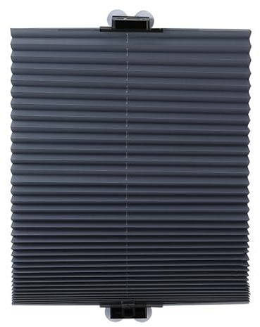 YUJIANHUAA Plissee Mit Saugnäpfen,Verdunkelungsrollo ohne Bohren,Blickdichtes Falt-Rollo,Isolations UV-Schutz,Temporäre Jalousien,für Balkon Schlafzimmer Büro Auto,Breite×Höhe (46cm x 115cm)