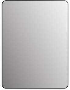 Talos Picasso Design Spiegel schwarz 60x80 cm - mit hochwertigem Aluminiumrahmen für Zeitloses Ambiente - Perfekter Badezimmerspiegel und Wandspiegel