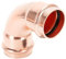 Cherbo Kupfer-Pressfittings, 90-Grad-Winkel-Kupfer-Kupplung, Nullleitung, PxP, 3,8 x 3,8 cm, für private und gewerbliche Zwecke, 1 Stück