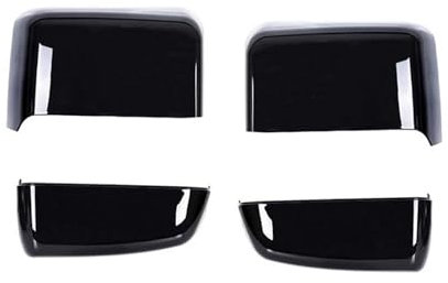 Spiegelkappen Glänzend Schwarz Side Tow Rückspiegel Abdeckung Cap Trim Für Silverado Für GMC Sierra 1500 2500HD 3500 23444125 23444126