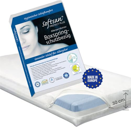 Softsan Boxspring Matratzenbezug, Encasing, Milbenschutz (200x200x30cm)