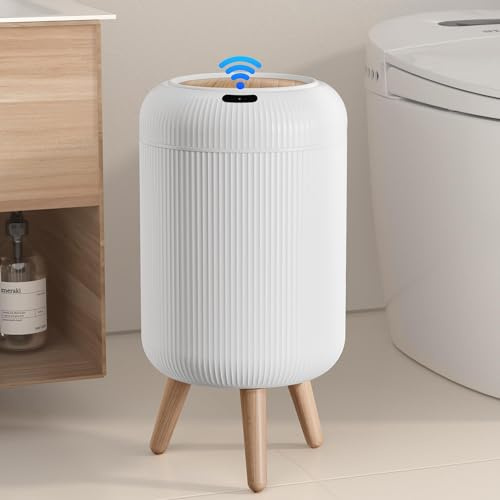 onlcuk Motion Sensor Bathroom Trash Can,3 Gallon Auto Touchless Trash Bin