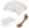 Geschenkanhänger mit Schnur, 100 Stück Folien-Gold-Punkte, Geschenkanhänger, Blanko-Papier, Geschenkanhänger für Hochzeit, Geburtstag, Erntedankfest, Weihnachten, Halloween, Valentinstag