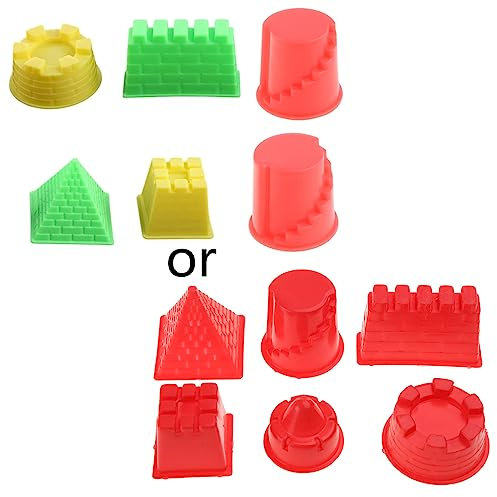 6 Stücke Sand Zum Spielen Spielzeug Sandburg Form Pool Spielzeug Sicherheit Burg Gebäude Strand Spielzeug Form Kinder Reise Spielzeug Einfache Pack