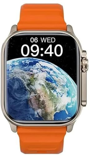 GEN2 HK10 ULTRA 3 MAX SmartWatch 4G ROM AI Robot 2.02 AMOLED boussole NFC GPS Bluetooth partage réseau Sport 2025 Montre originale (orange)