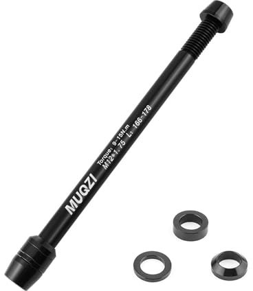 HAFRILY Rollentrainer Fahrrad Steckachse M12 x 1.75 166 bis 178 mm Aluminiumlegierung Steckachse Adapter für Fahrrad Rollentrainer Indoor,Mountain Rennrad