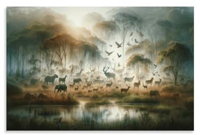 PXBDUASIE Jungle Animals Leinwand Bilder,Wand Druck Gemälde Drucke Wandbilder,Modern Wall Art Poster Wohnzimmer Deko 08x12inch(20x30cm)