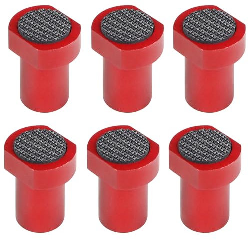6 Stück Bank Hundebank Hundeklemme – unverzichtbares Zubehör für 1,9 cm Werkbank, Hundelöcher mit rutschfesten Pads und langlebigen MFT-Stopps aus Aluminiumlegierung (19 mm)
