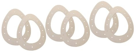 JUMPLAWN 6stücke Holz Ostereier Wreath Rahmen Wreaths Für Festdekoration Stabil Leicht Und Langlebig Für Kreative Osterdekorationen Rustikales Design