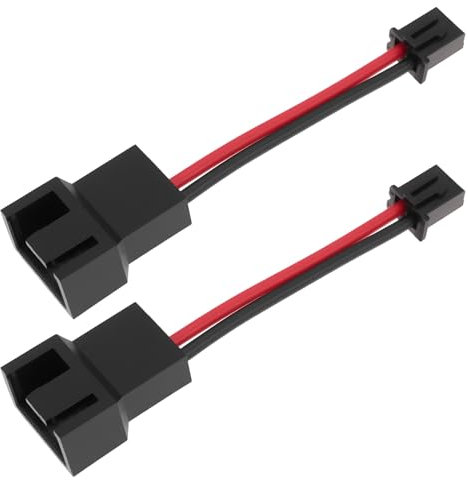 YINETTECH 2 Pièces Câble Adaptateur de Ventilateur JST XH 2,54 Mm 2 Broches vers 4 Broches Compatible avec Processeur GPU Et RAM (4 Cm)