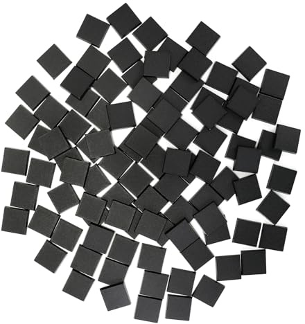 SIXPOINTS Quadratische Acryl-Miniatur-Basis, 30 mm, Modellbasis, Figuren-Display-Ständer, kompatibel mit Gaming-Miniaturen oder Wargames, Rollenspiel, Brettspiel, Figuren-Spielzeug (100 Stück