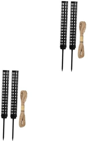 JOINPAYA 2 Sätze Moss Pole Für Kletterpflanzen Mit Seil Robuste Rankhilfe Für Monstera Efeutute Pflanzenstütze Für Einen Schönen Garten 2 Stück * 2
