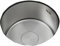 JTPMYFT Fregadero de Cocina bajo encimera de 11 x 11 Pulgadas, Fregadero de Acero Inoxidable 304, Tanque Profundo, Apto for Cocina y balcón.(25cm)