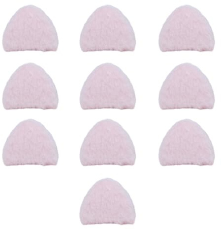 10 Pcs Padded Appliques Plush Furry Hairpin Handmade Ears Hair Barrettes Trendy Decor For Hair Clip Ear Hair Clips Barrettes