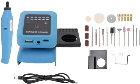 Kleine -Schleifmaschine mit 6 Geschwindigkeiten, Werkbank, ermöglicht Schleifen, Schnitzen, Polieren mit variabler Geschwindigkeitsschleifmaschine, Metallpolierer, Elektrowerkzeug