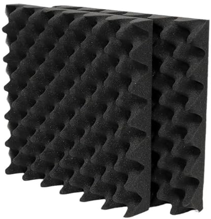 12 Stück Akustikschaumstoff Platten, Schalldämmung Feuer flammhemmendem Material mit hoher Dichte schallschutzmatte effektiven für Live Studios Aufnahmestudios Büros Heimstudios (30*30*5cm)