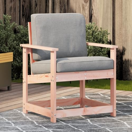 kithwjll Gartenstuhl 62x56x77 cm, Massivholz Douglasie, Robuster Outdoor Sessel für Terrasse, Balkon, Wetterfest, Hohe Tragfähigkeit