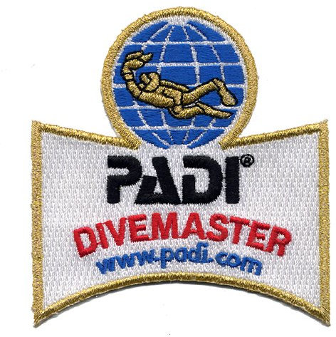 PADI Divemaster Aufn√§her - 1 St√ľck - Dekomaterial - Weltraum - Taucherei (Diving)