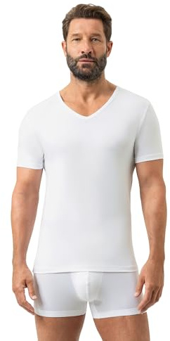 Mey Herren V-Ausschnitt T-Shirt V-Ausschnitt Serie Dry Cotton | Körpernahe Passform, Kurzarm, Klimaanlage, Single-Jersey, Gr. 4-8