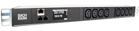 Bachmann BN2000 Steckdosenleiste 19Zoll 1HE 8xC13 3293010
