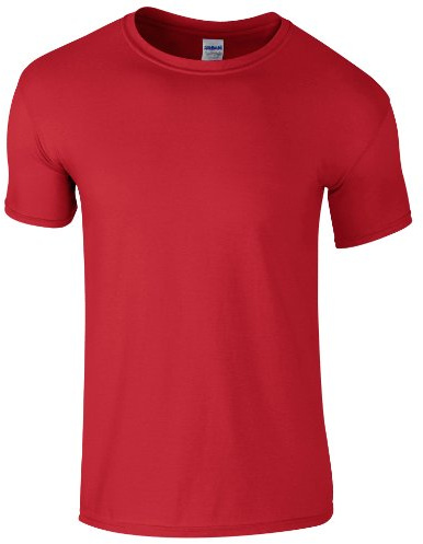 Gildan Mens Short Sleeve Soft-Style T-Shirt (S) (Red)