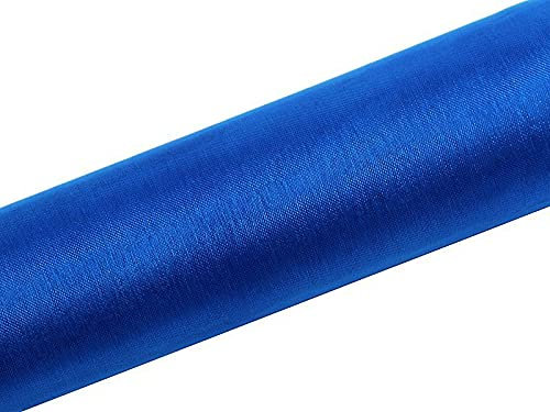 Organzastoff Tischläufer 16cm x 9m Tischdeko Hochzeit (blau)