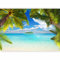 murando - Vlies Fototapete Tropische Insel 250x175cm Foto tapete Wohnzimmer Vliestapete XXL Wandtapete Motivtapeten 3d Effekt Wand Dekoration - Tropical Strand Meer Landschaft Palmen 10110903-21