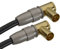 Aricona HDTV Antennenkabel - 5m - HDTV Kabel mit 90° Winkelsteckern - inkl. Koax Adapter - DVB-T, DVB-T2, Radio, Fernseher - HD, Full HD