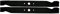 Lot de 2 lames de tracteur Stens 340–178 Hi-Lift pour Husqvarna, Craftsman, Ariens, Poulan, AYP 138971 avec planches de 106,7 cm