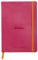 RHODIA 117752C - taccuino mOrobido Bullet Journal Goalbook Rosa Fragola - A5 14,8X21cm - Puntinato DOT - 240 pag. - Carta Clairefontaine AvOroio 90g/m² - 2 nastri, chiusura con elastico - Simil Cuoio