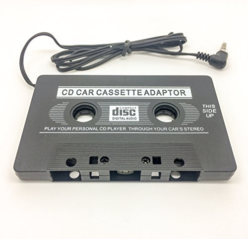Dragon Trading® Adaptateur cassette vers auxiliaire avec audio stéréo, adaptateur cassette audio de voiture avec prise casque 3,5 mm