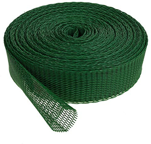 HaGa® 50 m Verpackungsnetz Netzschlauch Schutznetz Ø 100-200 mm | Farbe Grün | Oberflächenschutznetz | Netzbeutel | wiederverwendbar | Meterware