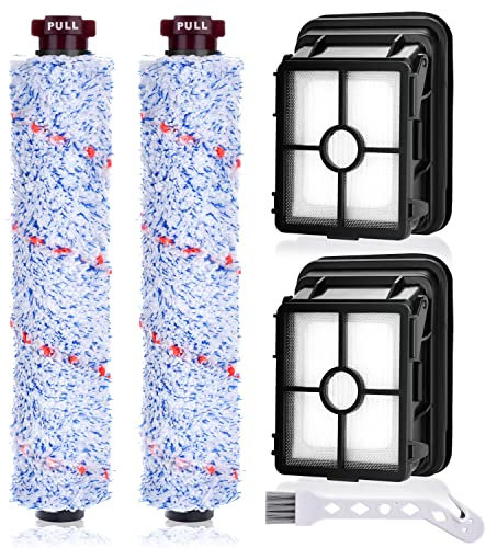 Rebirthcare 1868F Ersatzteile für Bissell für Crosswave 1785 17132 2225N 2582N 25821 2519 1926 Serie Nass Trockensauger, 2 1868F Milti-surface Bürste & 2 Filter für Bissell 3-In-1 Zubehör