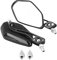 Keenso 1 para Universal Motorrad Rückspiegel, Einstellbarer Aluminium Lenker Rückspiegel Flammenmuster Motorrad Roller 10mm 8mm(Schwarz)
