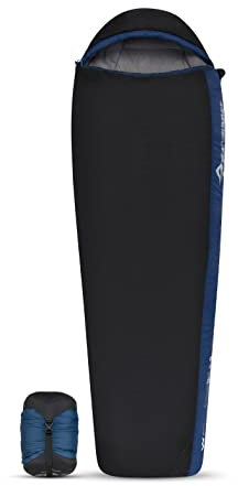 Sea to Summit Trailhead TH III Schlafsack Regular Wide Zipper Links blau