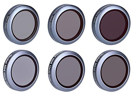 Rollei Drohnenfilter für Mavic 2 Zoom 7er Set. Bestehend aus 3 ND und 3 ND/CPL -Filter zur Lichtreduktion und Vermeidung von Spiegelungen und 1 Astroklar Filter, 26447