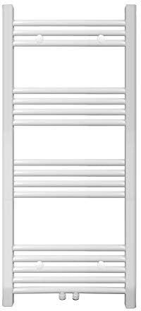 S SIENOC 500 x 1000 mm Weiß mittelanschluß Badheizkörper handtuchhalter Heizkörper Handtuchwärmer Handtuchtrockner
