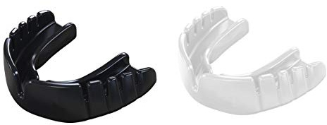 adidas Mundschutz für Erwachsene und Kinder, Boxen, Rugby, Hockey, MMA, OPRO Snap-Fit Gen4 (weiß, Senior)