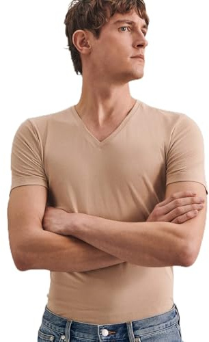 Seidensticker Herren Kurzarm Herren T-Shirt mit V-Ausschnitt T-Shirt (1er Pack)