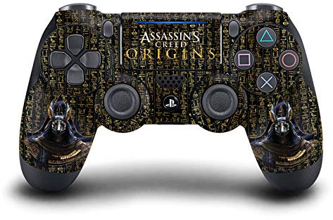 Head Case Designs Offizielle Zugelassen Assassin's Creed Hetepi Origins Schauspieler Kunst Matte Vinyl Haut Gaming Aufkleber Abziehbild kompatibel mit Sony Playstation 4 PS4 DualShock 4 Controller