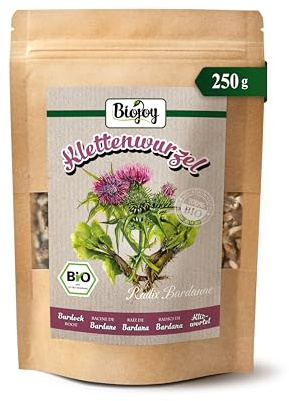 Biojoy BIO Klettenwurzel, getrocknet, Klettenwurzel Tee, 250 g | Kräutertee lose, geschnitten, Radix Bardanae L.