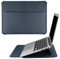 HoYiXi 15.6 Inch Laptop Sleeve Case PU Leather Case Compatible with MacBook Pro 16 2021 & 2019 A2141/ASUS Vivobook 15/HP 15.6 Laptop PC/MacBook Pro 15/Surface Laptop 3, Sleeve Pouch Navy