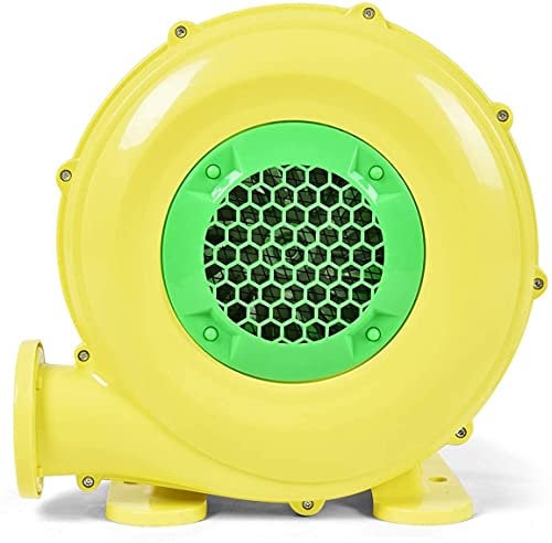 RELAX4LIFE Soplador de Aire 350/450/680 W, 220-240 V, Soplador Eléctrico con Gran Base, Ventilador Eléctrico con Cable de Alimentación 380cm para Castillo Hinchable (580 m³/h, 1500 Pa 350 W)